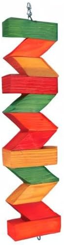 Featherland Paradise - Multi-Colored Zig Zag Chew - Bird Toys for Large Birds