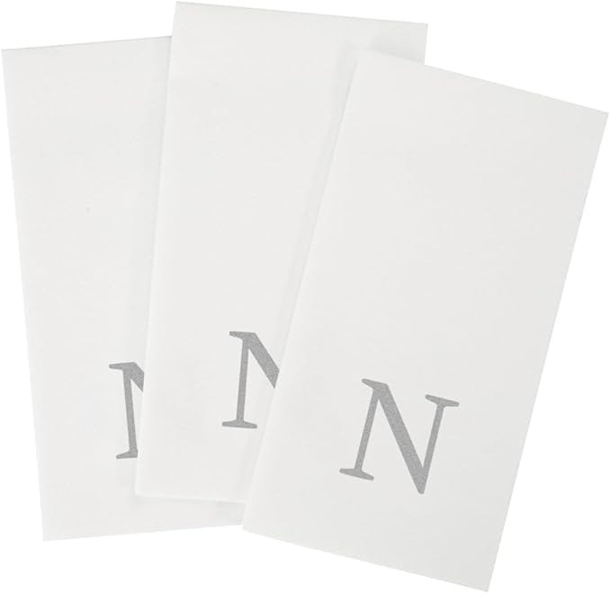 Luxenap 15.8 X 7.9 Inch Linen-Feel Guest Towels, 2000 Lettered Hand Towels