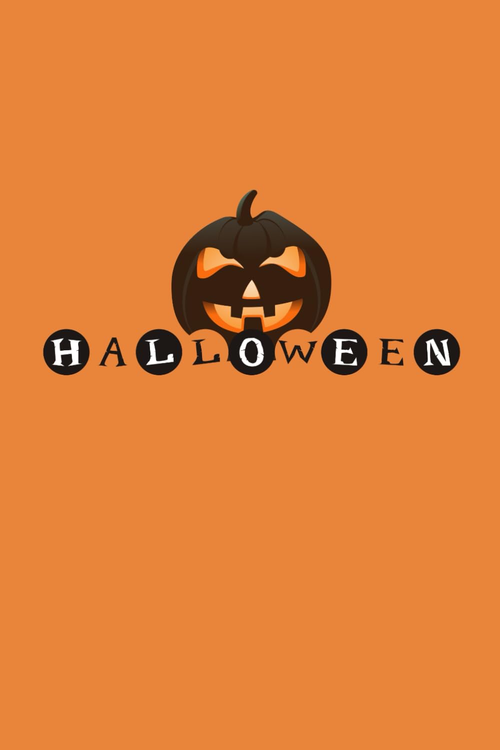 DH HALLOWEEN Journal Notebook , Plain, Portable, Planner, Paperback 6'' x 9''