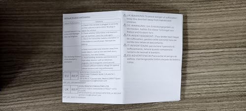 Wireless Doorbell 1200Ft Door Bells for Home with Flashing Light Hearing Impaired Door bell 1 Battery Button & 3 Plug in Receivers for Home Classroom Room Office