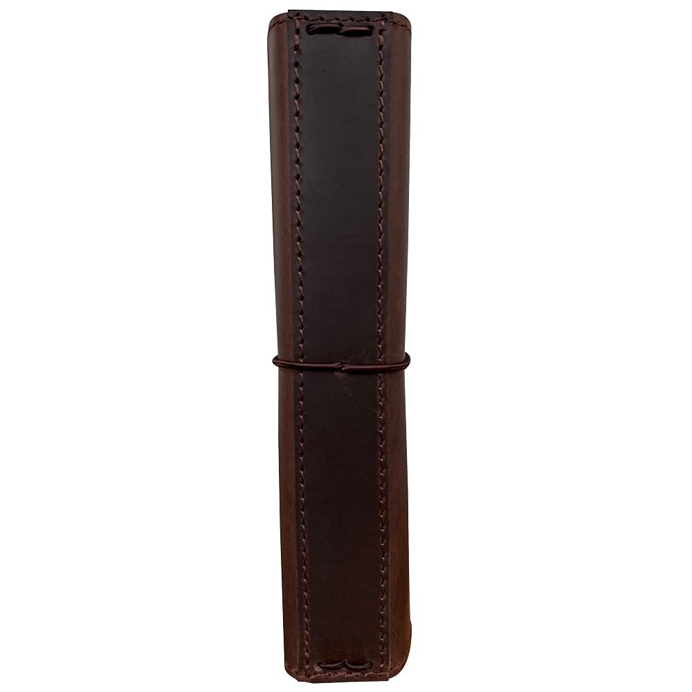 Travelers Notebook Cover with Inner Pockets, Card Slots and Pen Holder, B6 Size, Dark Brown