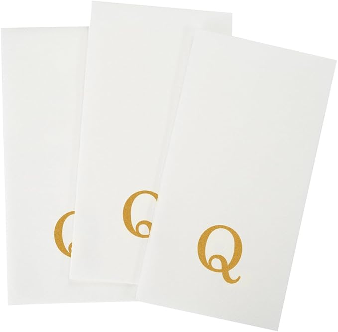 Luxenap 15.8 X 7.9 Inch Linen-Feel Guest Towels, 2000 Lettered Hand Towels