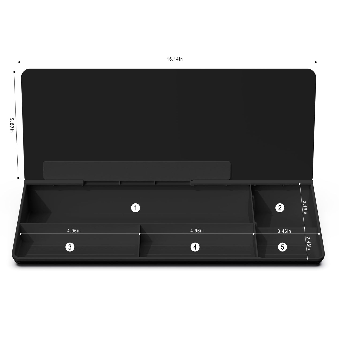 TOWON Black Desktop Whiteboard with todo List Templates, White Board Dry Erase Small for Desk, Glass Reminder Memo Notepad to-do List Dry Erase with Storage, Lined & Free Section, 16x7 Inches