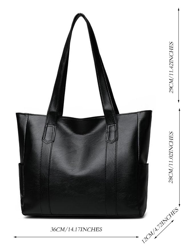 YXQSED Tote Bags for Women's PU Leather Big Purses and handbags ladies Waterproof Big Shoulder Bag