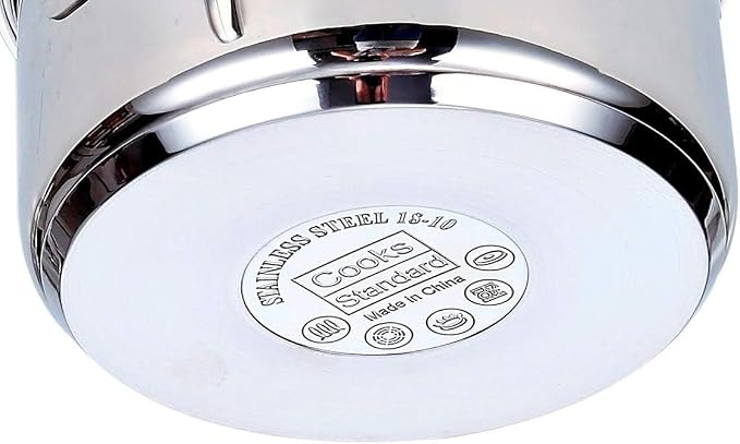 Cooks Standard Classic 8 Quart Stock Pot with Lid, Stainless Steel Pasta Pot