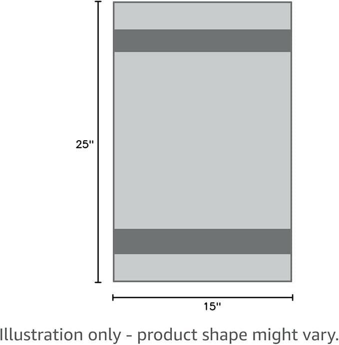 DG Collections Premium Dish Towels for Kitchen, 8 Pack, 15x25 Inch - 100% Cotton Kitchen Towels with Hanging Loop, Highly Absorbent, 400 GSM Bar Mop Cleaning Towels - Dark Grey