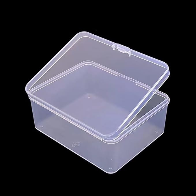 2PCS Plastic Game Card Storage Box, Card Case for Standard Playing Cards, High Capacity Card Holder Box (Empty, No Cards Included)
