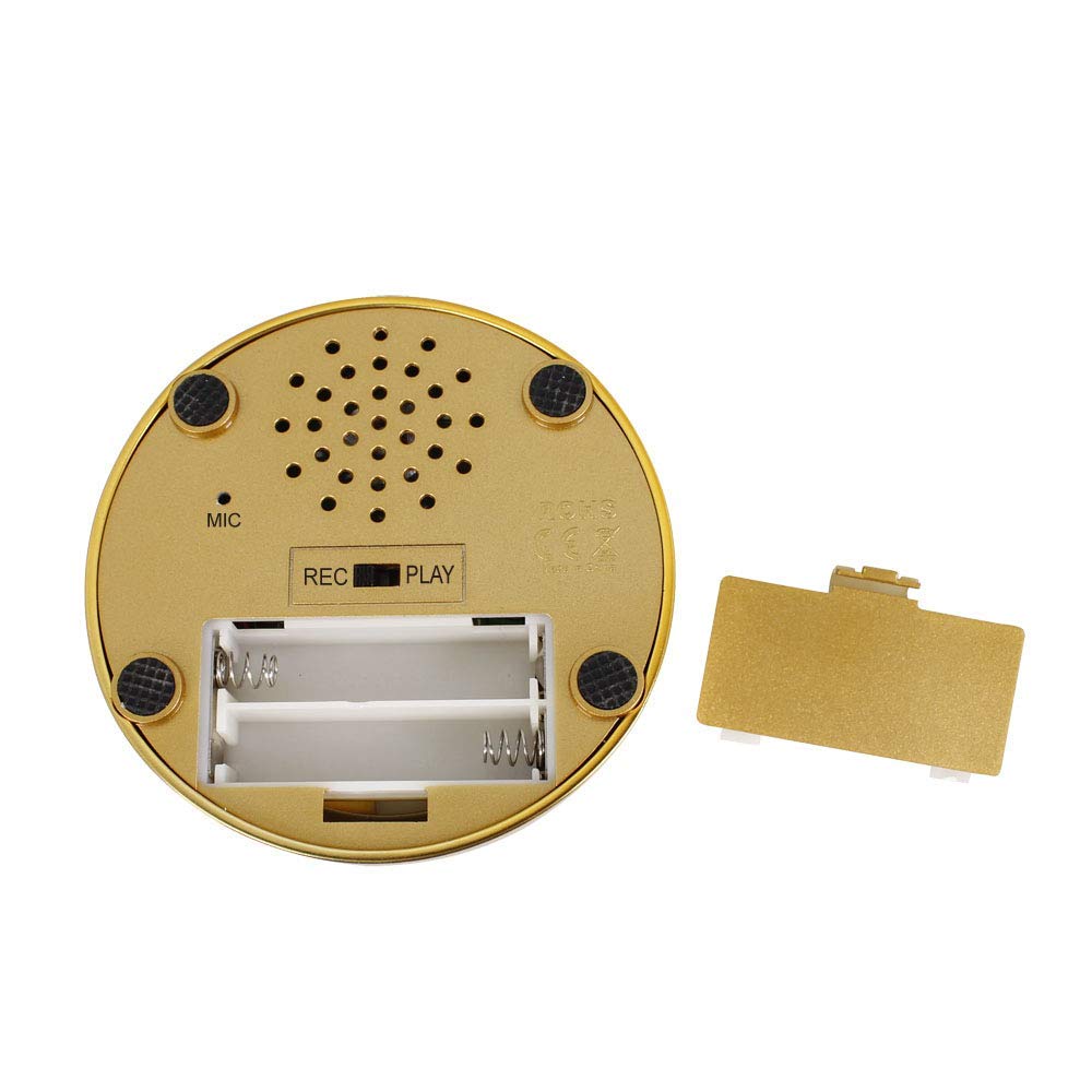 Talking Buttons,Voice Recorder Button,30 Second Recording,Talking Buttons,Record Sound Button for Gift Education, Easy Button,Funny Office Gift,Interesting ButtonsIncludes (Gold)