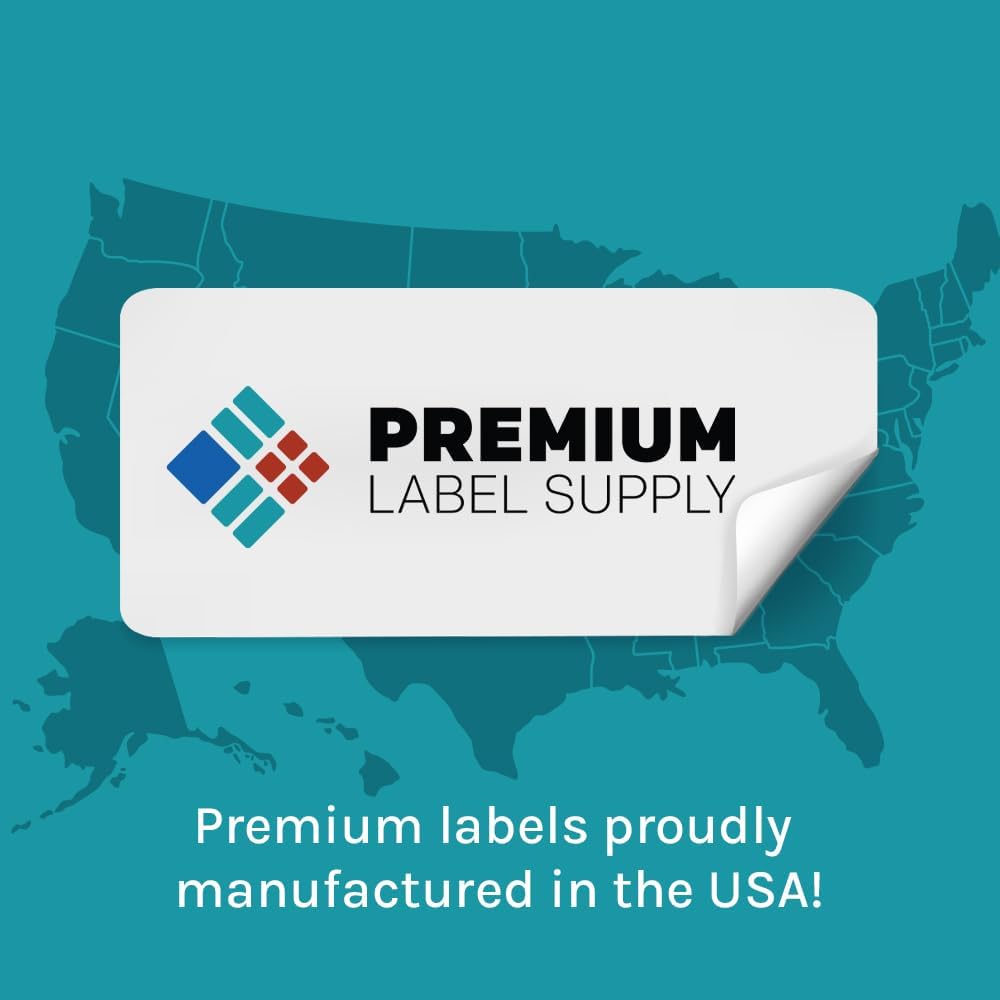 Premium Label Supply Glossy Clear Return Address Labels – 1.75" x .5" – Laser/Inkjet Compatible – (80 per Sheet), 500 Sheets – 40,000 Total Adhesive Labels