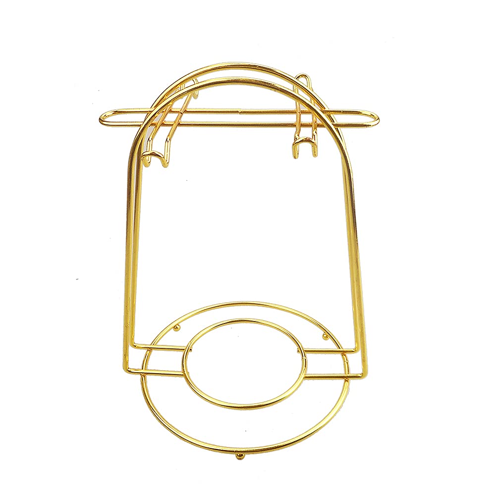 YY YEARCHY Coffee Mug Holder, Espresso Cups Holder Cup Drying Rack Cups Drainer Stand Metal Mug Tree Cups Organizer with 4 Hook Hangers for Kitchen Counter and Tea Party(Gold)