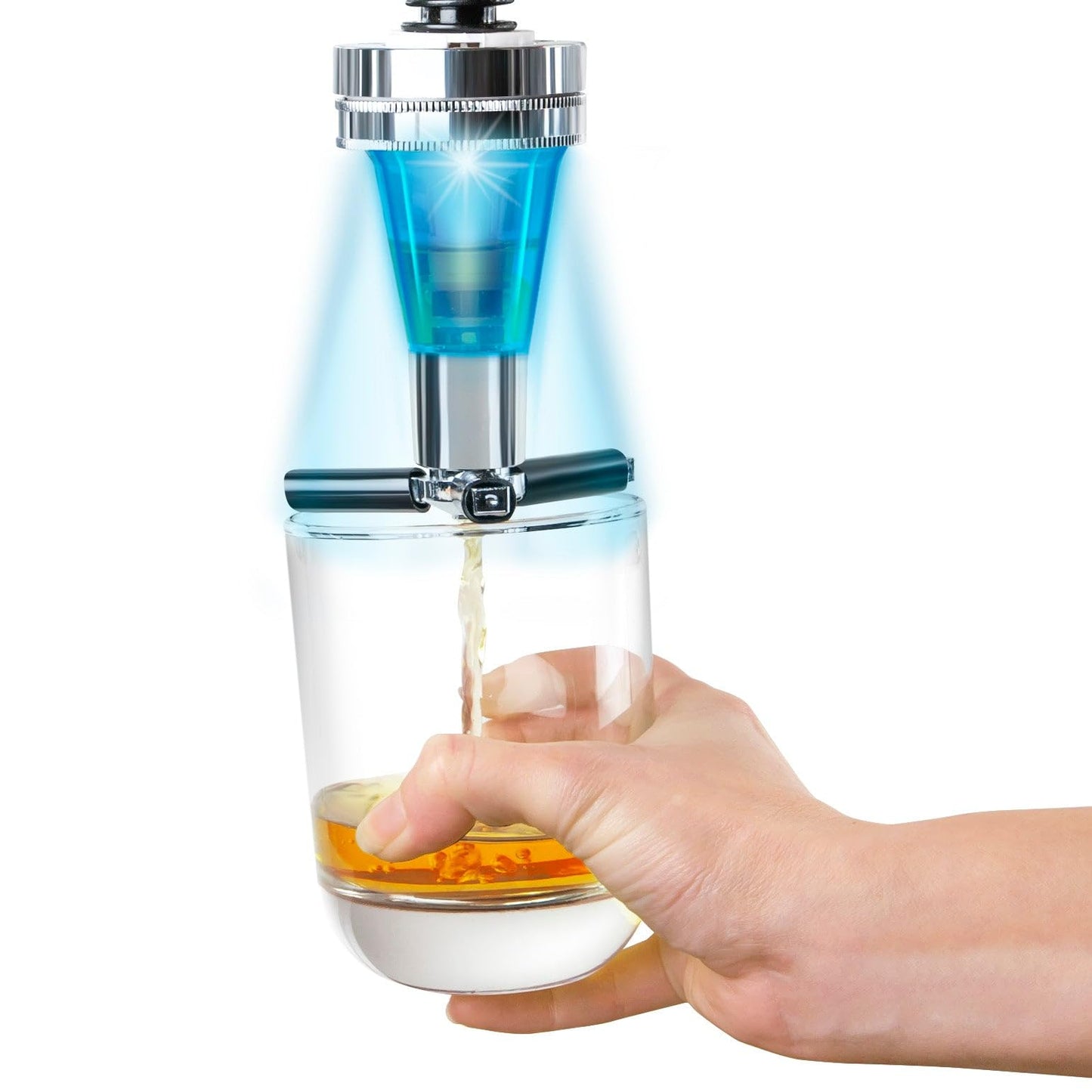 4-Bottle Liquor Dispenser, Wall Mounted Alcohol Dispenser, Spring-Loaded Upside Down Wine Beer Spirit Drink Dispenser Beverage Bottle Stand Optic Holder Rack for Home Bar KTV Night Club