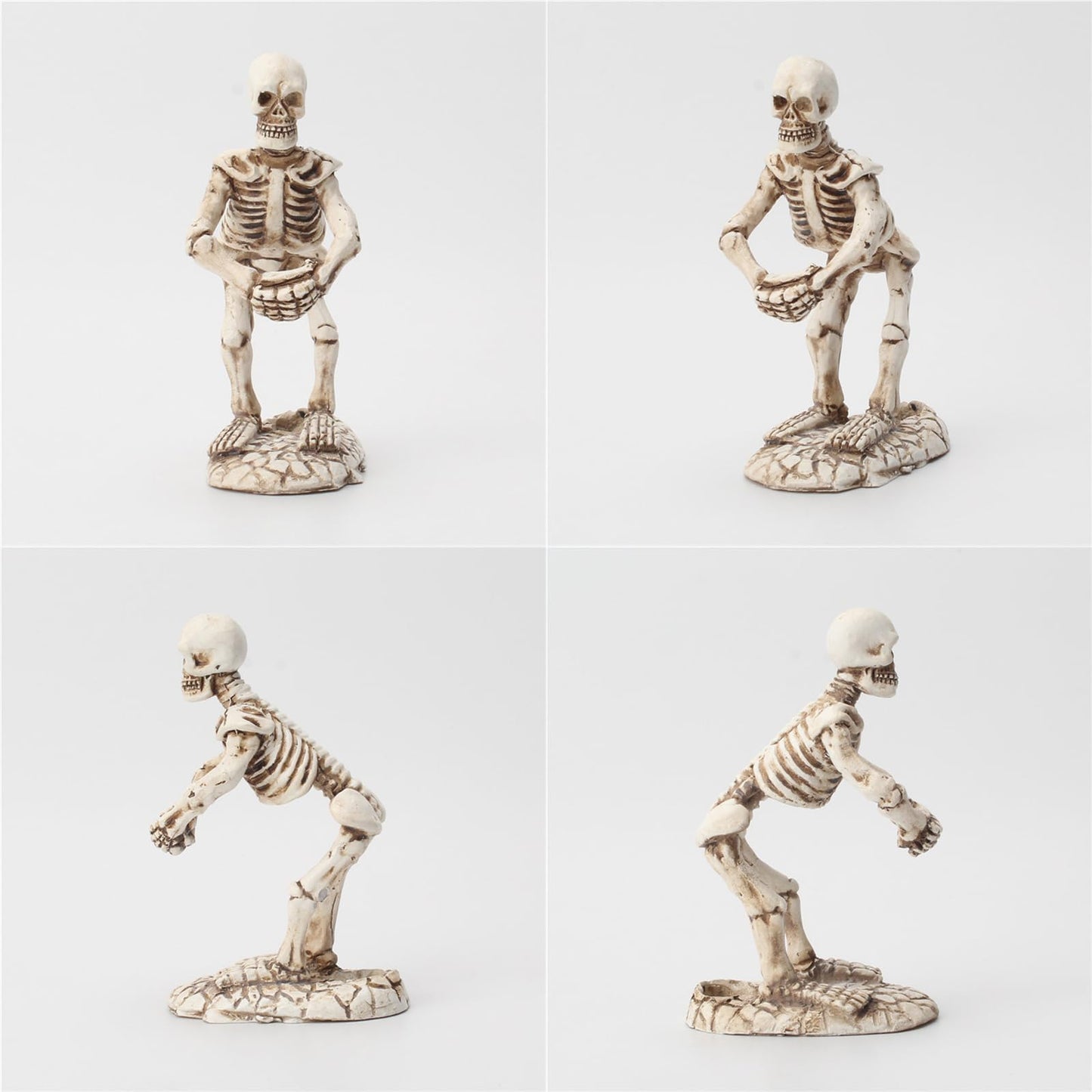 Qaoliffa Skull Pen Holder,Makeup Brush Display Stand,Desk, Office Organizer, Stationary,Gothic style enthusiast collectibles