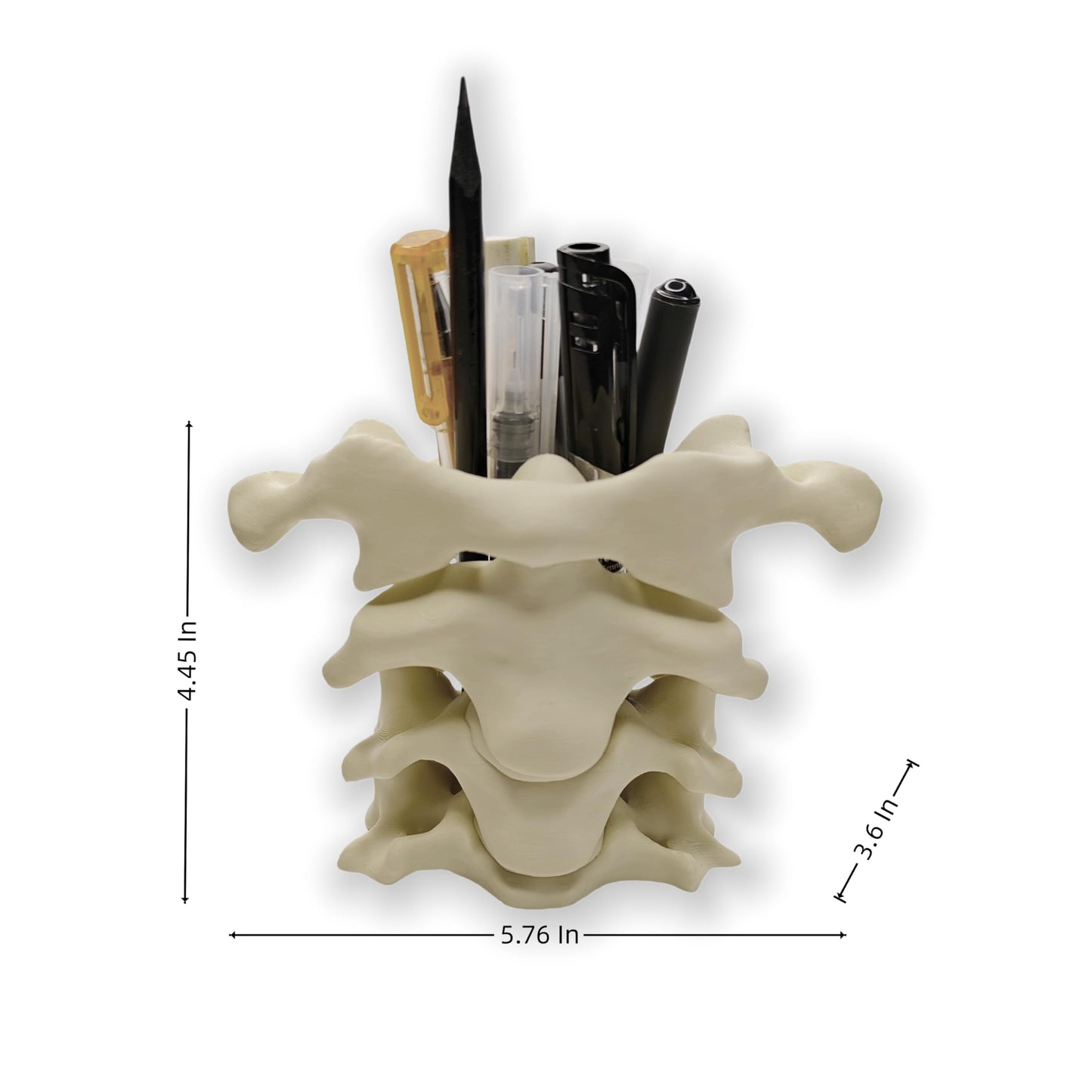 gekoaoo Spine Pen Holder for Desk, Unique Pencil Holder Desk Organizers, Office Supplies Decorations Gift for Doctors, Nurses, Chiropractors