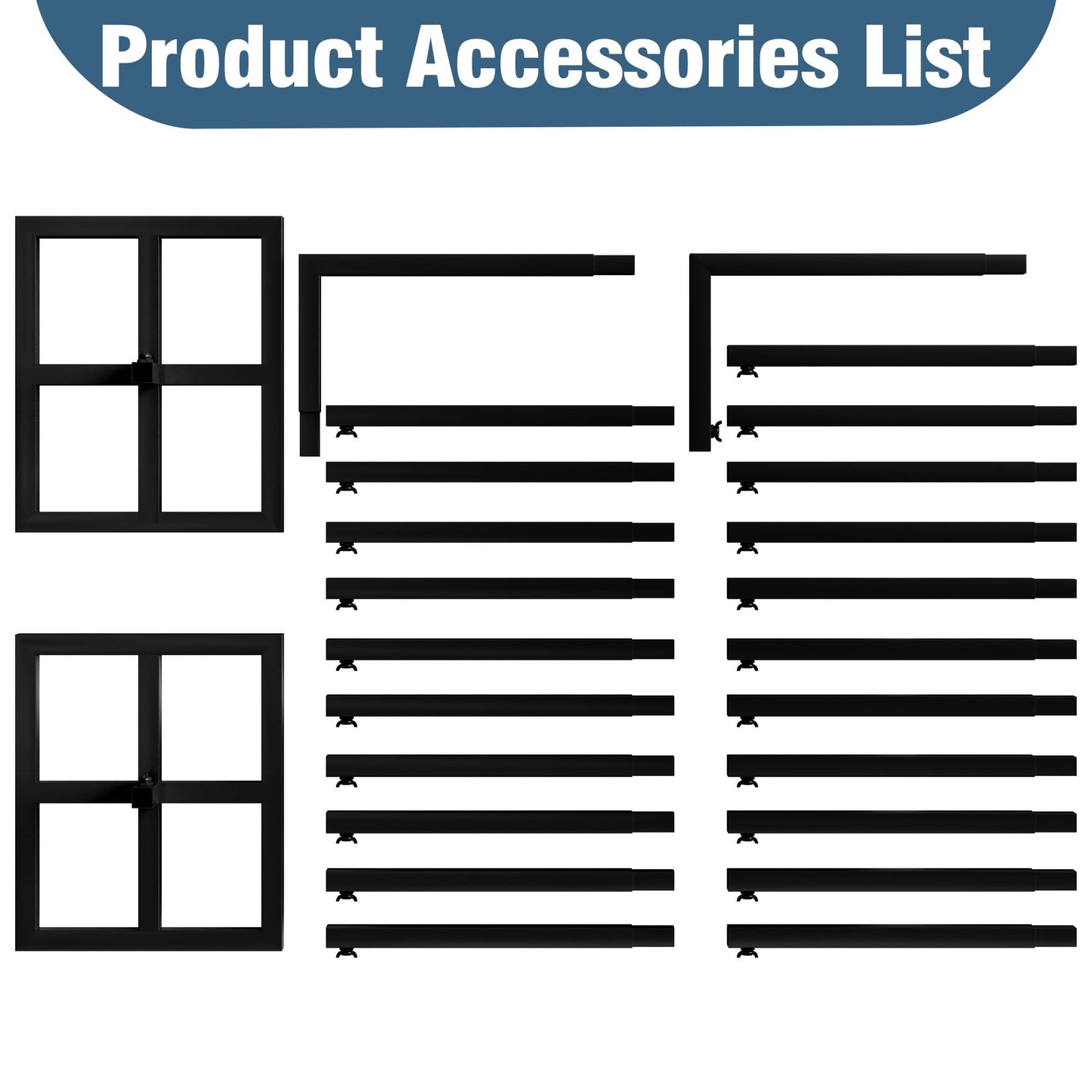 Wokceer 10 FT Backdrop Stand Heavy Duty Pipe and Drape Kit, Adjustable Black Backdrop Stands for Wedding Photo Booth Background Birthday Party Photography Exhibition Decoration