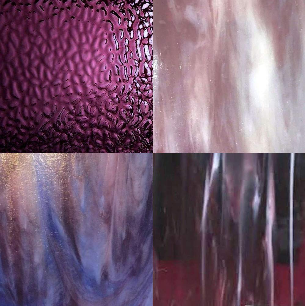 Sun and Moon Stained Glass Wissmach Stained Glass Sheet Pack - Purple : Season Colors