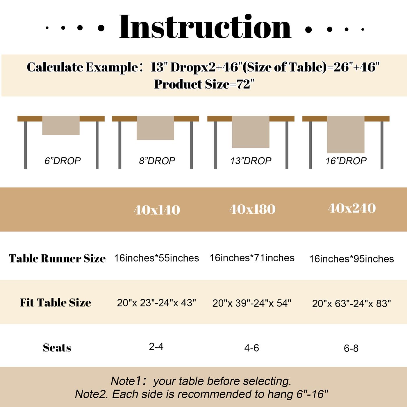 YATOJUZI Orange Table Runner Seasonal Autumn Kitchen Dining Coffee Table Decoration 95 Inches Long Waterproof Farmhouse Rustic Table Runner Halloween Home Wedding Party Decor 16x95Inch