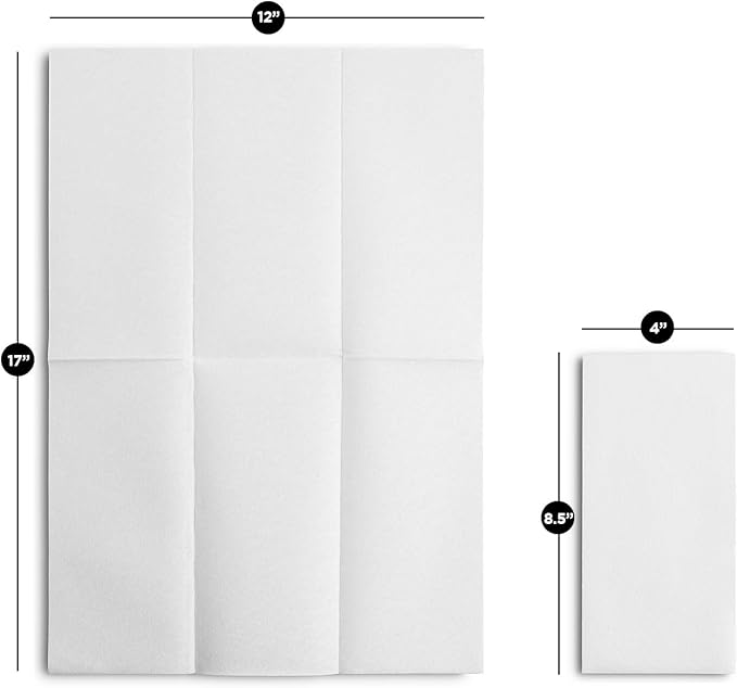 1000-Pack BloominGoods Disposable Bathroom Napkins | Linen-Feel Guest Towels
