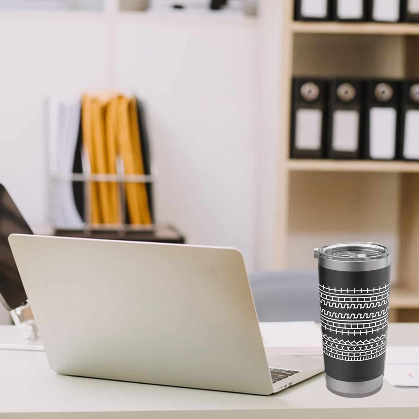 ishenkea 20 Oz Stainless Steel Hidden Message Tumblers,Personalized Tumbler Gifts For Coworker (Black)