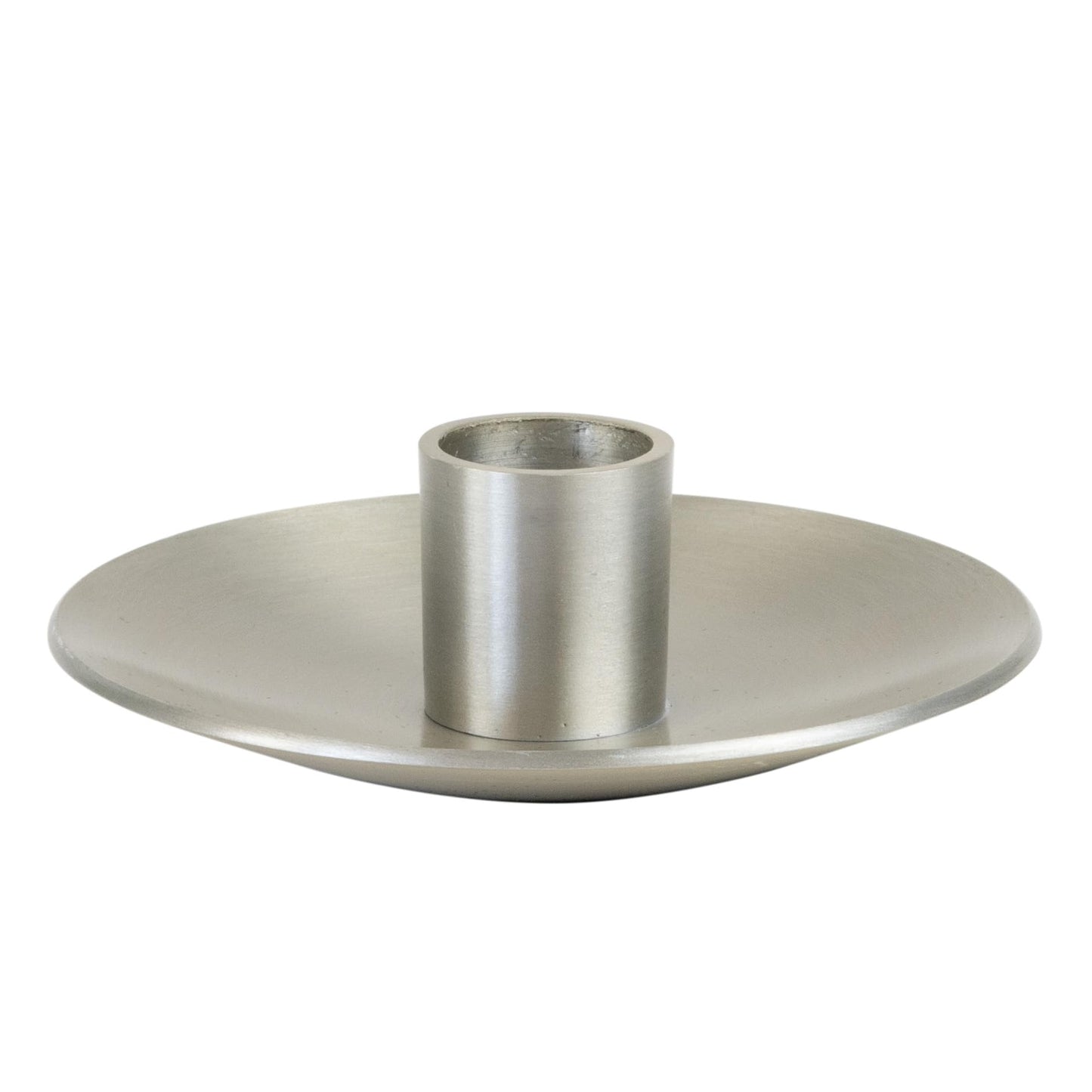 Northern Lights Candles Simplicity Taper Holder, 4", Pewter
