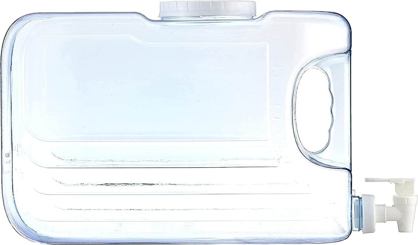 Arrow Oasis Drink Dispenser for Fridge, 2.5 Gallon - Plastic Beverage Dispenser with Spigot - Clear Space-Saving Design with Handle - Ideal for Water, Juice & Iced Tea - BPA Free - Made in USA