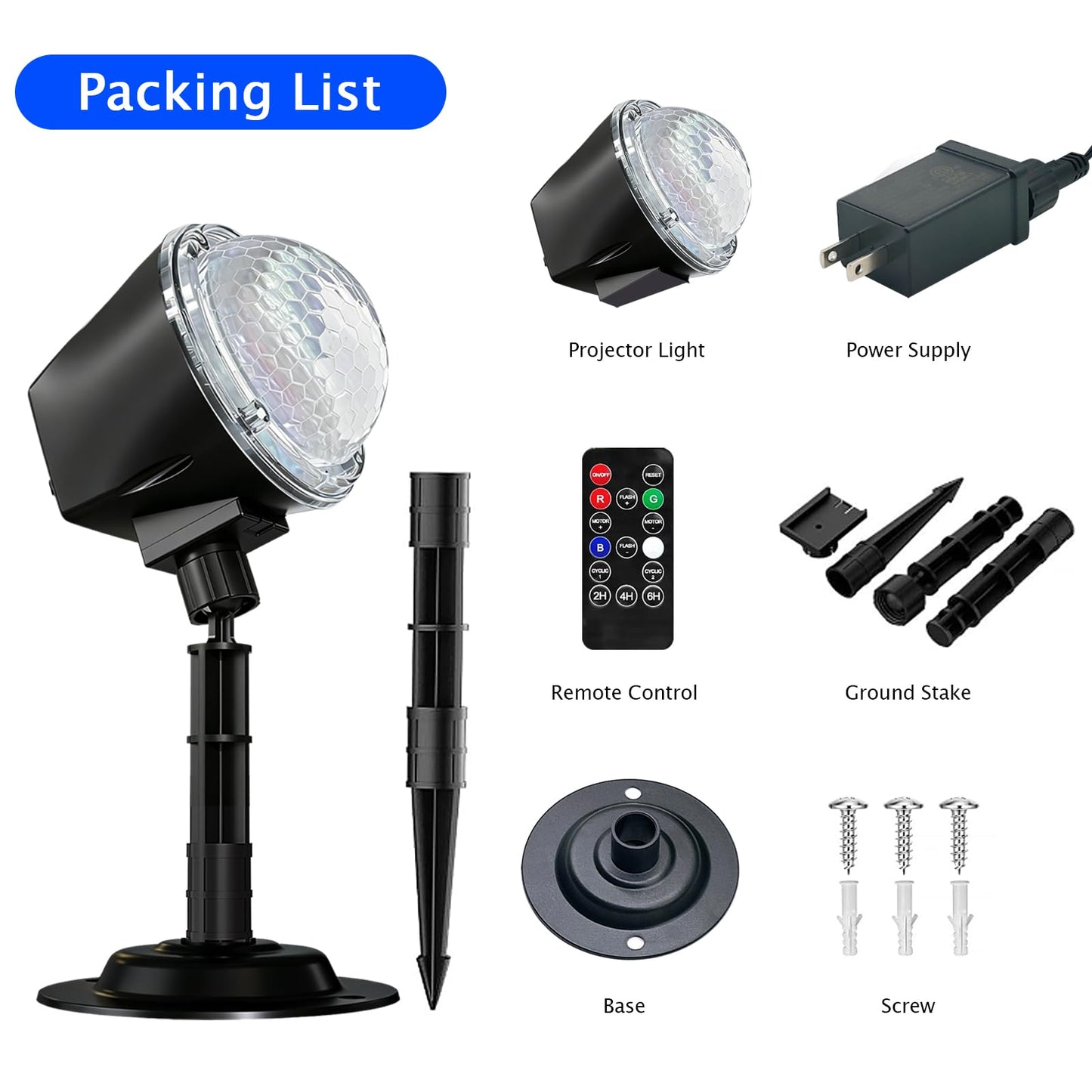 Christmas Ocean Wave Projector Light Outdoor,Halloween Water Effect Lamp