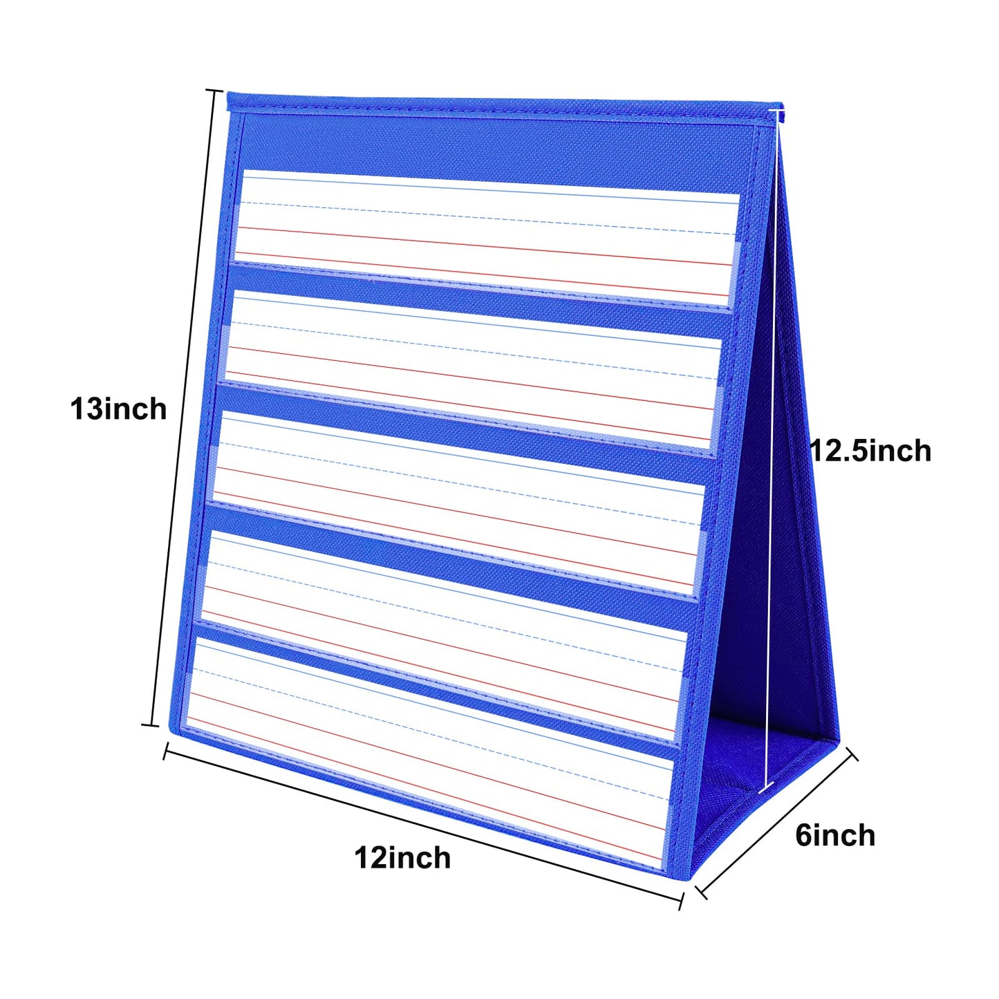 EAMAY Reading Specialist Multipurpose Table Top Pocket Chart (12W*13L, Blue)