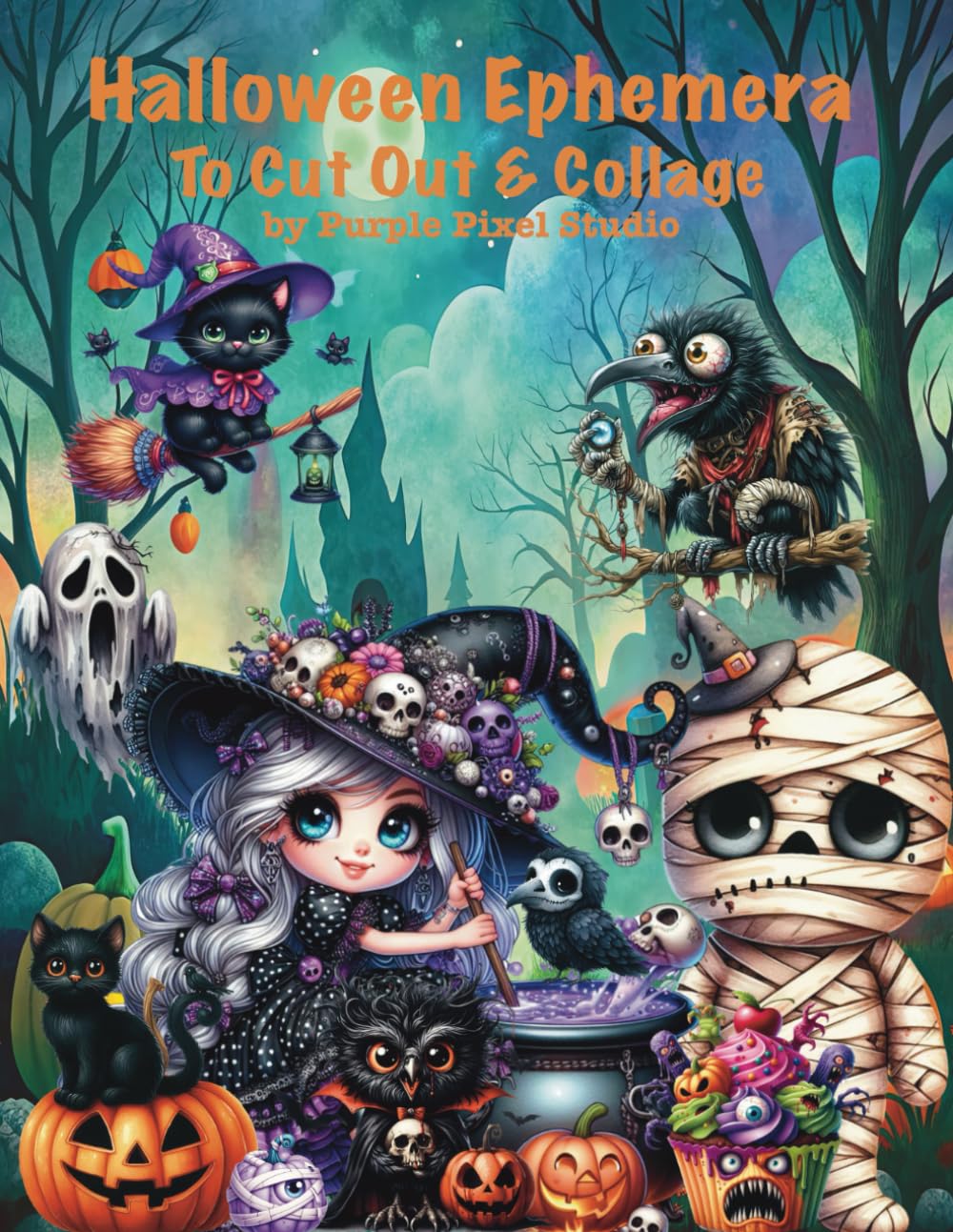 Halloween Ephemera to Cut Out & Collage: Images for Paper Crafts, Scrapbooking, Mixed Media, Junk Journals, and Collage Art