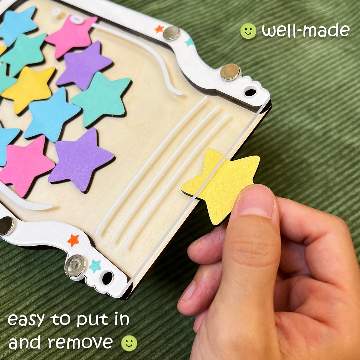 Magnetic Reward Jar for Kids, Classroom Reward System, Star Reward Jar, Incentive Good Behavior Responsibility Chart, Potty Training Rewards, Behavior jar for Boys Girls (Star)