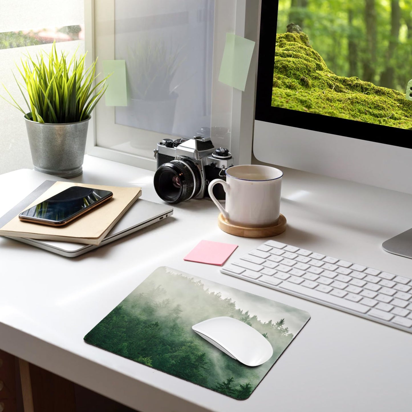 Nicunom 40 Pcs Sublimation Mouse Pad Blanks, Heat Press Printing Crafts Mousepads 3mm Thick DIY Custom Mouse Pads Anti-Slip Rubber Mouse Mat for Office Laptop Computer Gaming