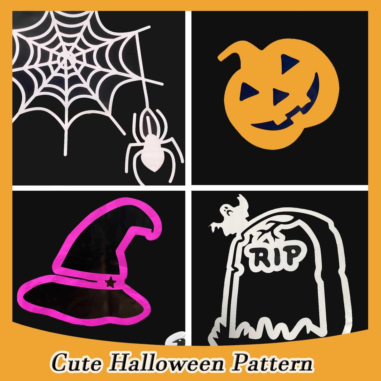 Ymsone 3 Pack Halloween Spider Web Tablecloths Plastic, 54 x 108 Inch Disposable Rectangle Table Cover for Halloween Party Decorations Indoor, Black Pumpkin Ghost Witch Table Cloth