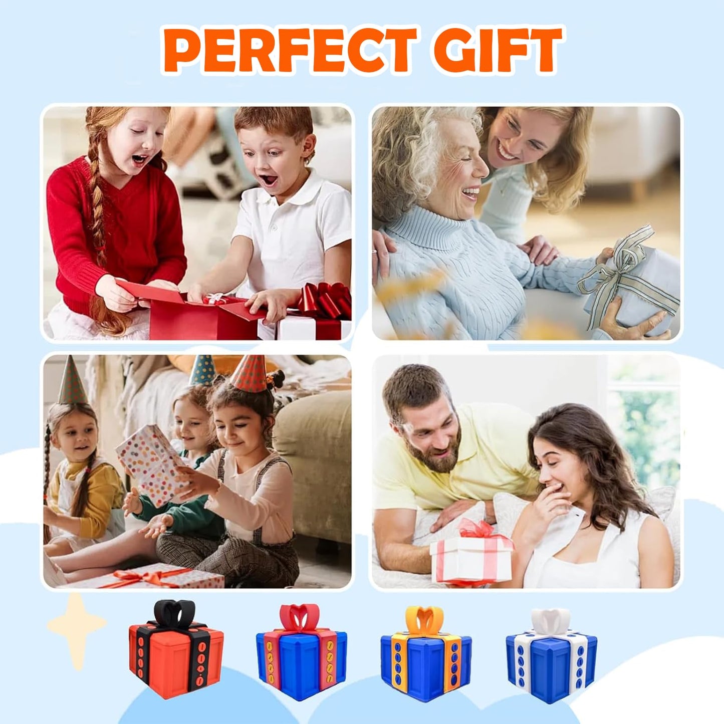 Prank Screw Box, Really Annoying Gift Box 3D, 3D Printed Annoying Gift Box with Screws, Novelty Gift Idea Halloween Christmas 3D Printing Decorative Ornaments