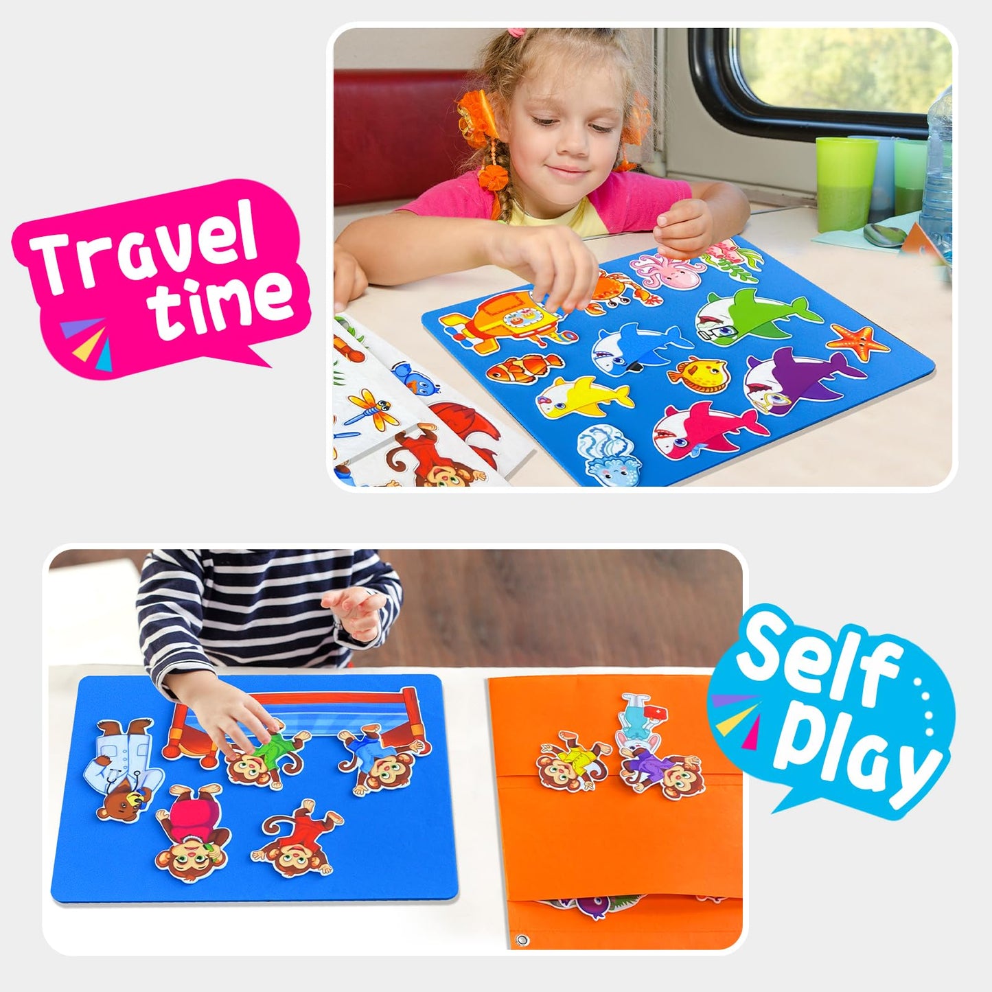 5 Set Felt Board Stories Pieces for Toddlers,1 Flannel Board With 5 Little Ducks,5 Little Monkeys Jumping on The Bed,5 Green Speckled Frogs,Baby Shark,26 letters for Preschool Learning Activities