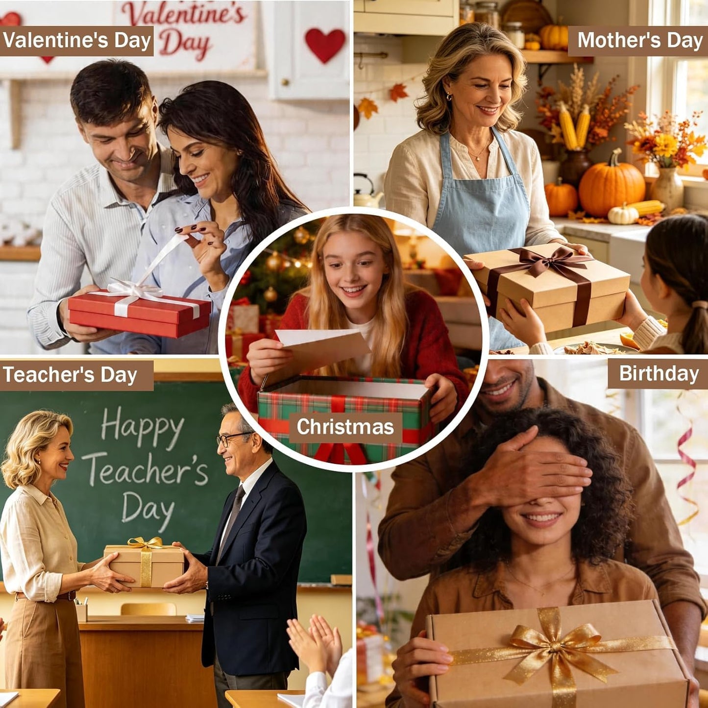 3 Ring 1 Inch Binder Organizer, KLLVE Three Ring Binders with Clipboard, 5 Pocket Divider with tabs, Folder, 18 Divider Stikers, Pen Loop (Leaves, Letter Size)