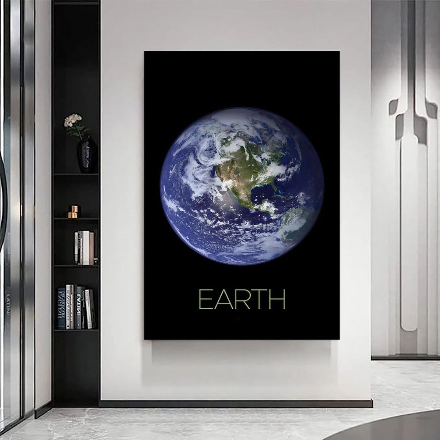 XIAOLOUTINYU Solar System Canvas Wall Art - Mars Planet Space Poster for Kids Room Bedroom Classroom, STEM Educational Astronomy Decor, Science Gift for Boys Girls Teens, 16x24 Inch Unframed