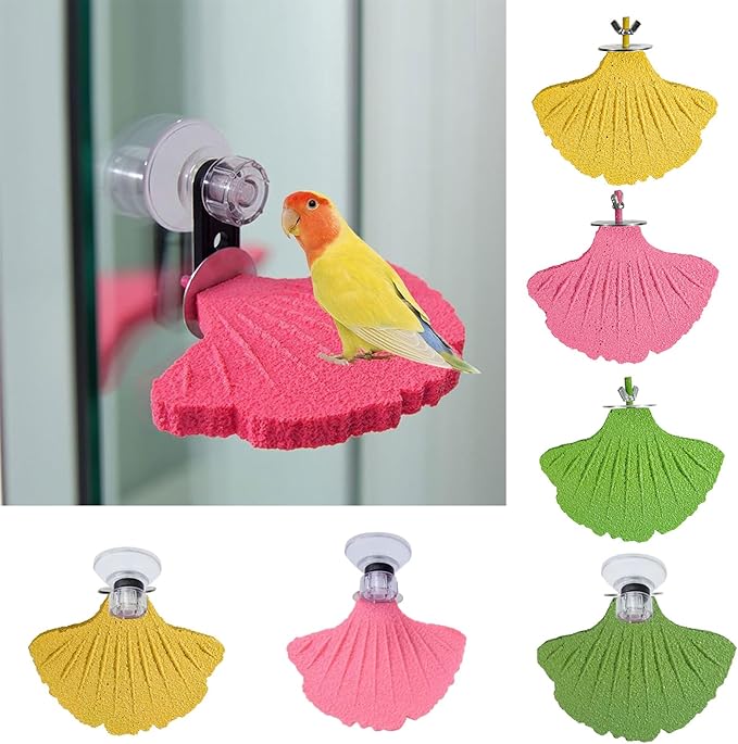 Bird Perch Stands for Cage Parrots Perch Platform Parrots Chewing Toy Bird Beak Grinding Stone Foot Clawing Trimmer Foot Claws Trimmer