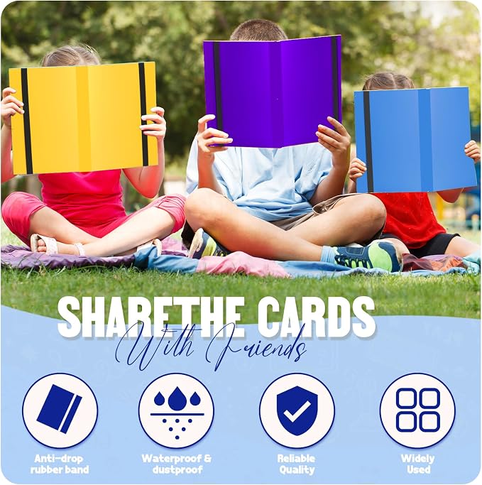 Card Binder 9-Pockets, Trading Card Binder, 20 Pages, 360 Card Capacity Collection Binder, Card Folder for MTG, TCG, Game Cards & Sports Cards(Purple)