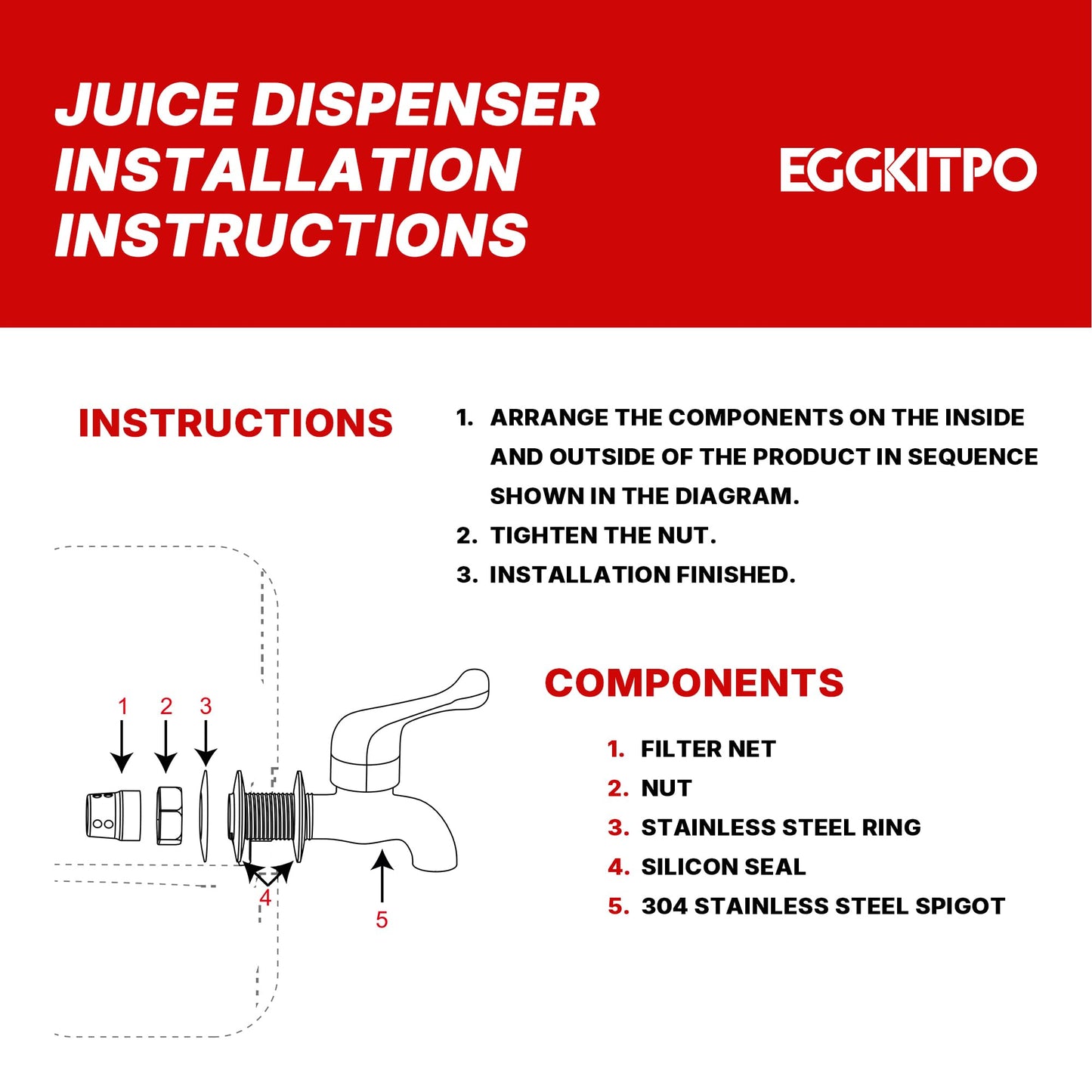 EGGKITPO 2 Pack 1.5 Gallon Drink Dispensers for Parties Hosting Wedding Beverage Dispenser with Wood Stand and Spigot, BPA-Free Polycarbonate Lemonade Container for Halloween Home Buffet Iced Tea