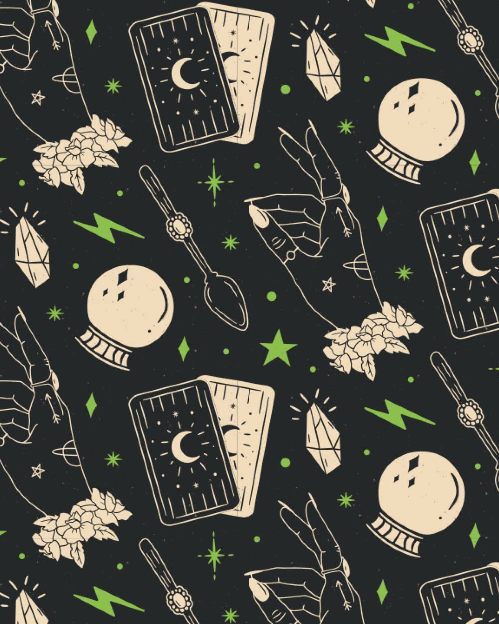 halloween spell book pattern book cover design notebook : Halloween theme cover design notebook gift without date size (8x10inch) 120 page: A Classic blank plain College Ruled Journal
