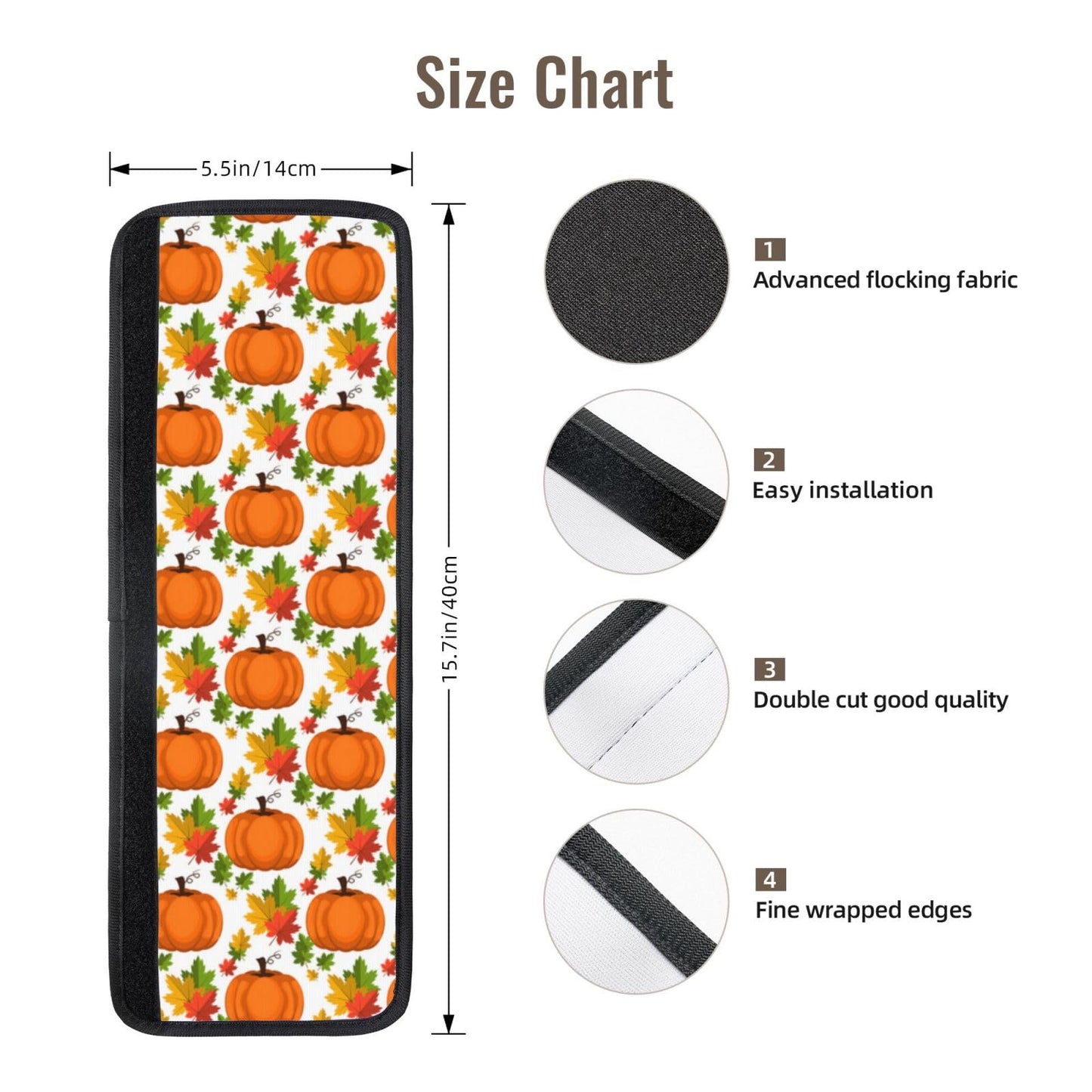 Pumpkins Maple Leaf Refrigerator Door Handle Covers,Fall Harvest Set Of 4 Washable Replacement Kitchen Handles Decors Protector For Fridge Dishwashers Stove Bathroom Keep Off Stains Dust Fingerprint