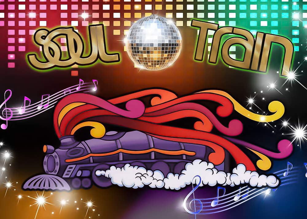 Qian 10x8FT 70's and 80's Disco Dancing Prom Party Decor Photo Background 70's Theme Photography Backdrop Neon Glow Photo Background Studio Props Banner