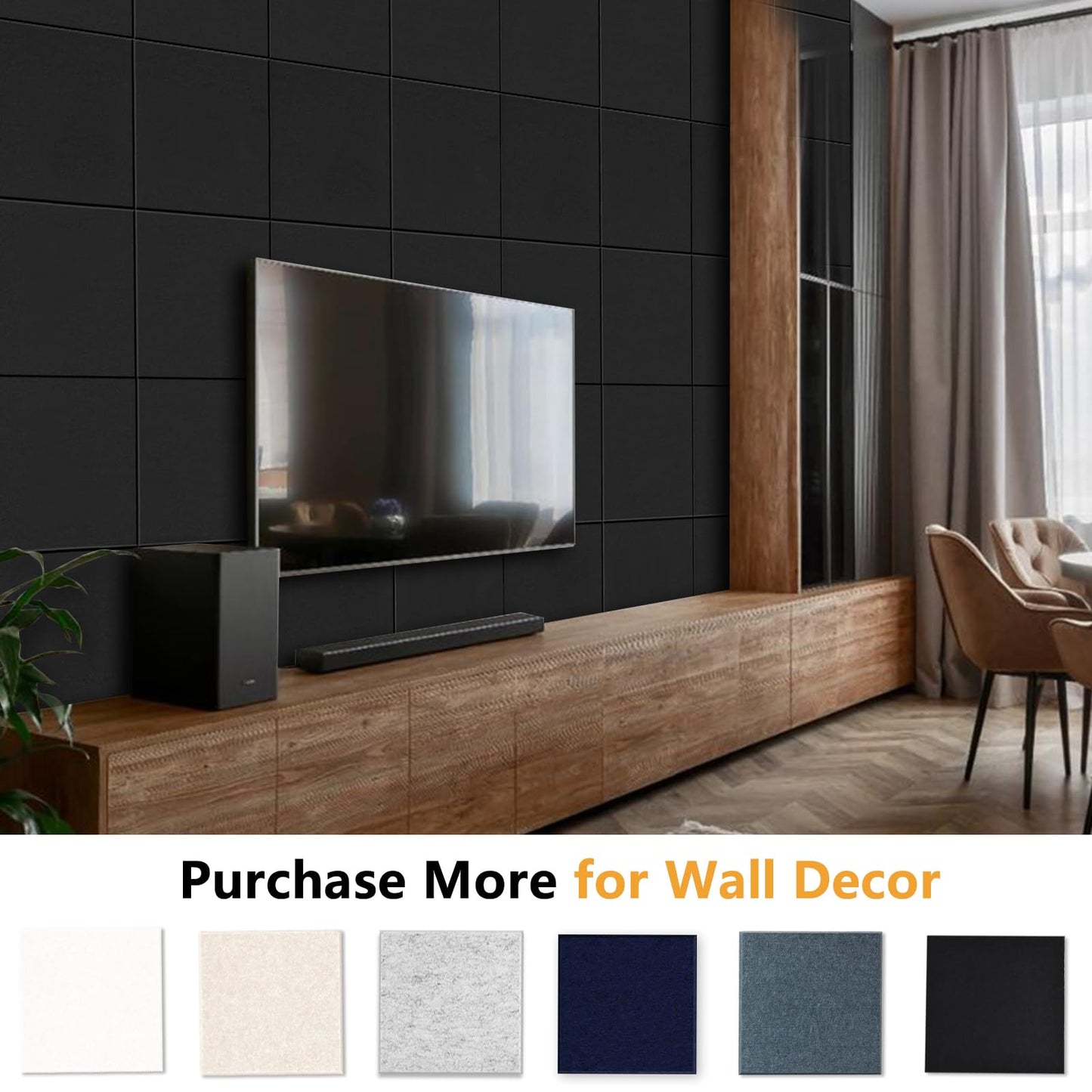 Thick Cork Board Tiles for Wall with Push Pins, Removable 36"x24"x0.47" Bulletin Board Sets, Magrowill 6 Packs Felt Panels Self-Adhesive Pin Board