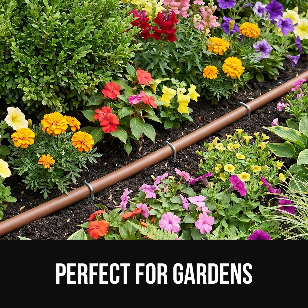 GORILLA GRIP Premium Landscape Staples 50 Pack 6 Inch, Heavy Duty 11 Gauge Galvanized Steel Garden Stakes, Sharp Rust Resistant Landscaping Pins, Lawn Anchors for Weed Barrier Fabric, Sod, Irrigation
