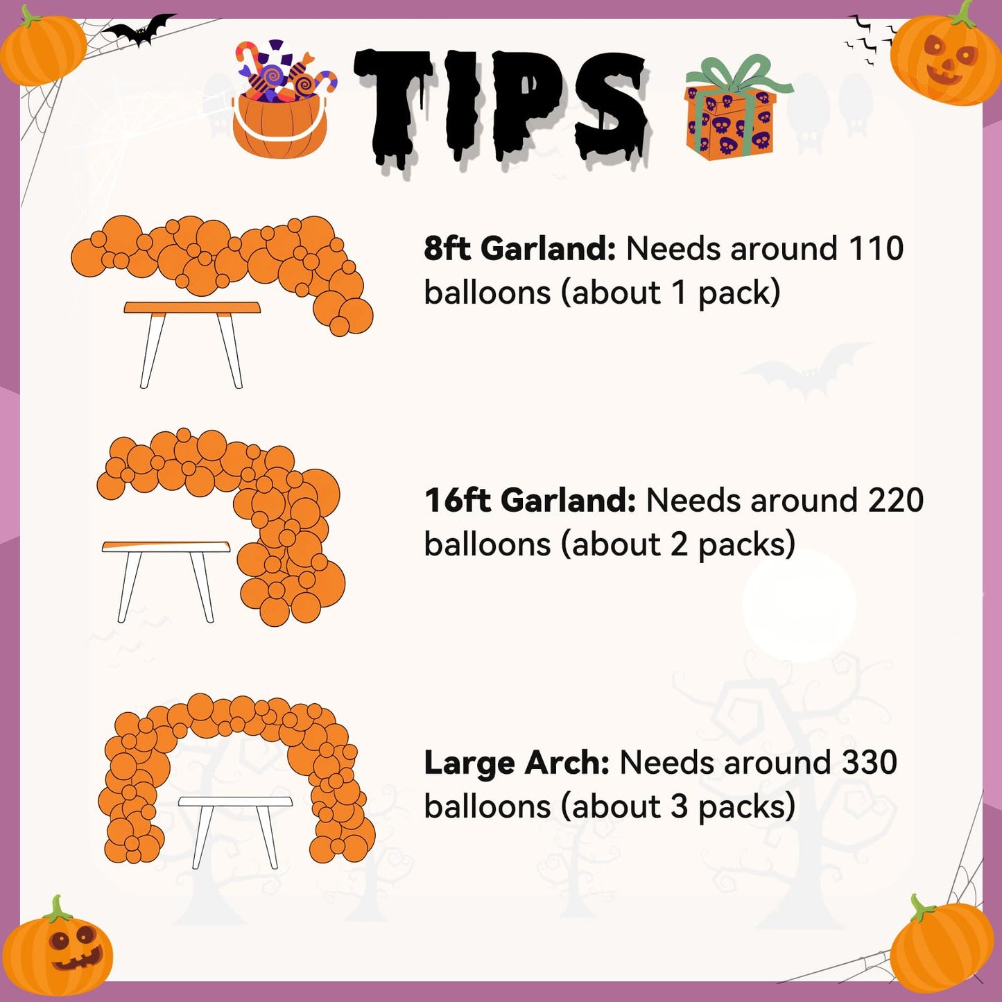 Halloween Balloon Arch Garland, Pink Purple Balloons with Star Cute Ghost Boo Foil Balloon, Metallic Purple Pink Black Latex Balloons Bat Stickers for Kids Girls Birthday Halloween Party Decorations