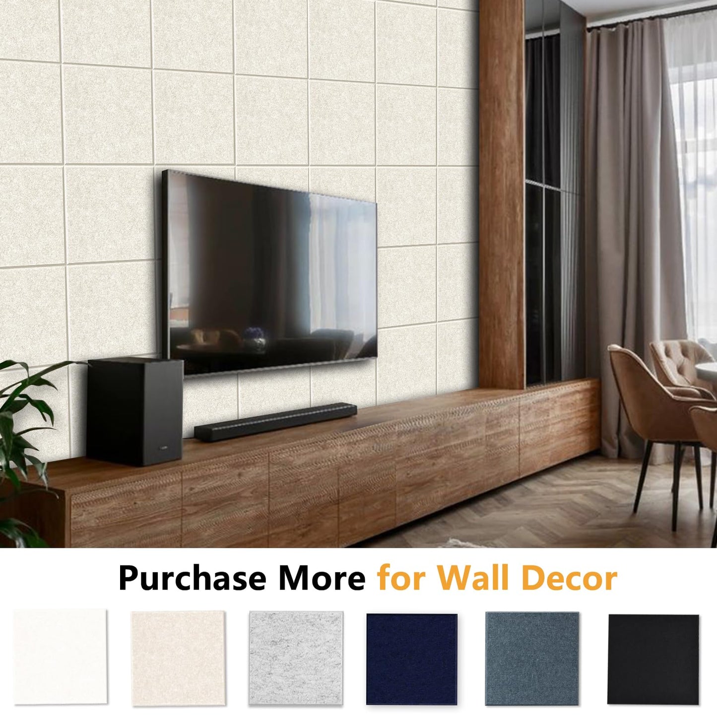 Thick Cork Board Tiles for Wall with Push Pins, Removable 36"x24"x0.47" Bulletin Board Sets, Magrowill 6 Packs Felt Panels Self-Adhesive Pin Board
