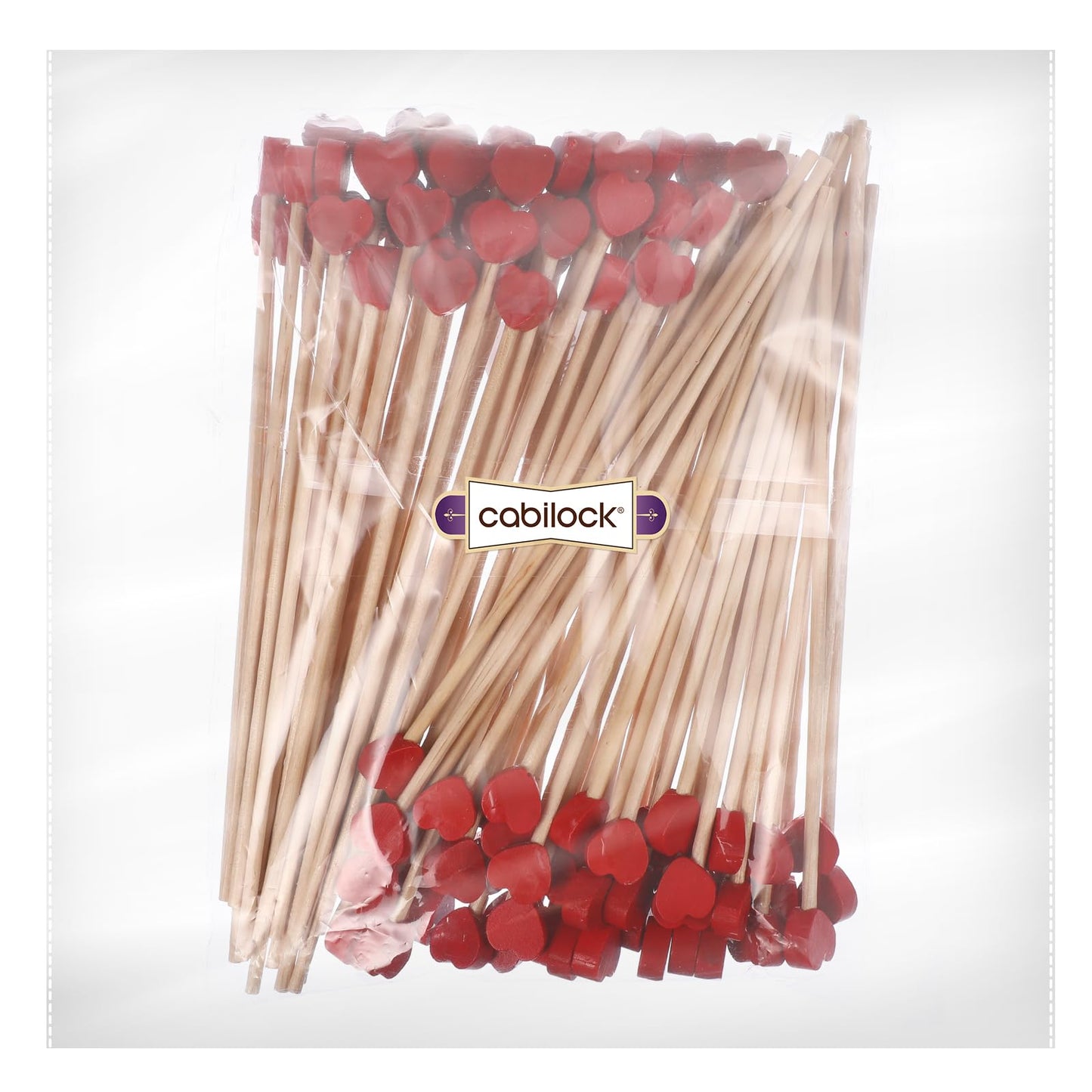 Cabilock 100 Pcs Wooden Coffee Stirrers 6.1 Inch Red Heart Stirring Sticks Creative Coffee Stir Sticks Disposable Stir Sticks Drink Stirrers for Coffee Cocktail Valentine's Day