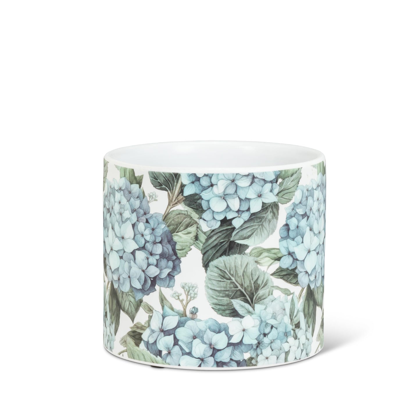 Abbott Collection Small Hydrangeas Planter - Ceramic, Multicolor (4.5" D)