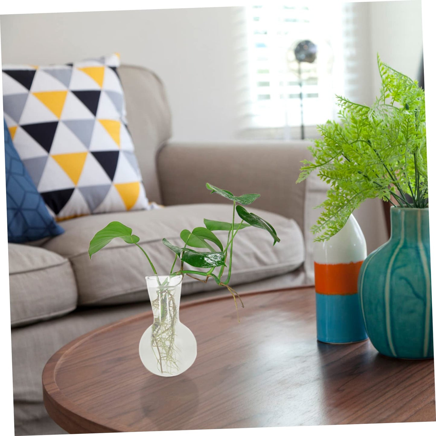 ORFOFE 2pcs Hydroponic Glass Vase Flower Terrarium Plant Terrarium for Home Office Dec