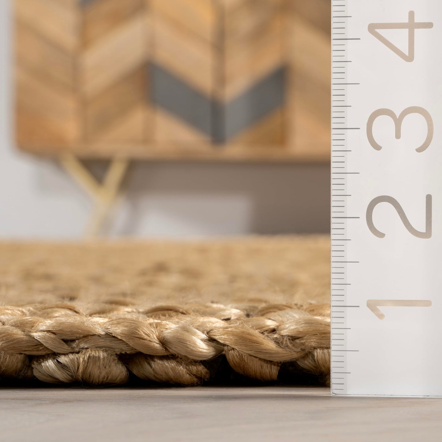Rugs USA Willow Bordered Jute Area Rug, 8'6" x 11'6", Natural
