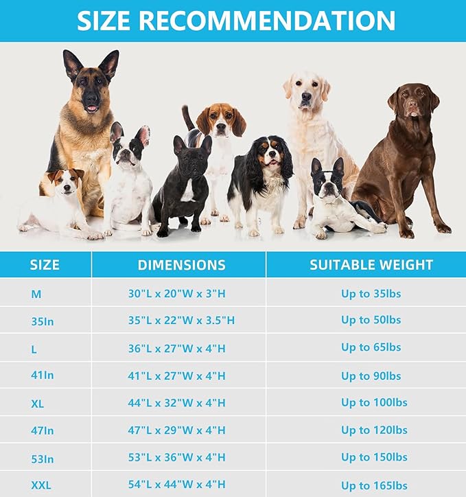 Dog Bed Cover,Waterproof Tough Plastic DIY Pet Bed Cover,Non Stick Hair Easy to Clean Rectangular Fillable Dog Bed Covers with Zipper(Dark Grey,41''L x 27" W x 4" Th,Cover Only)