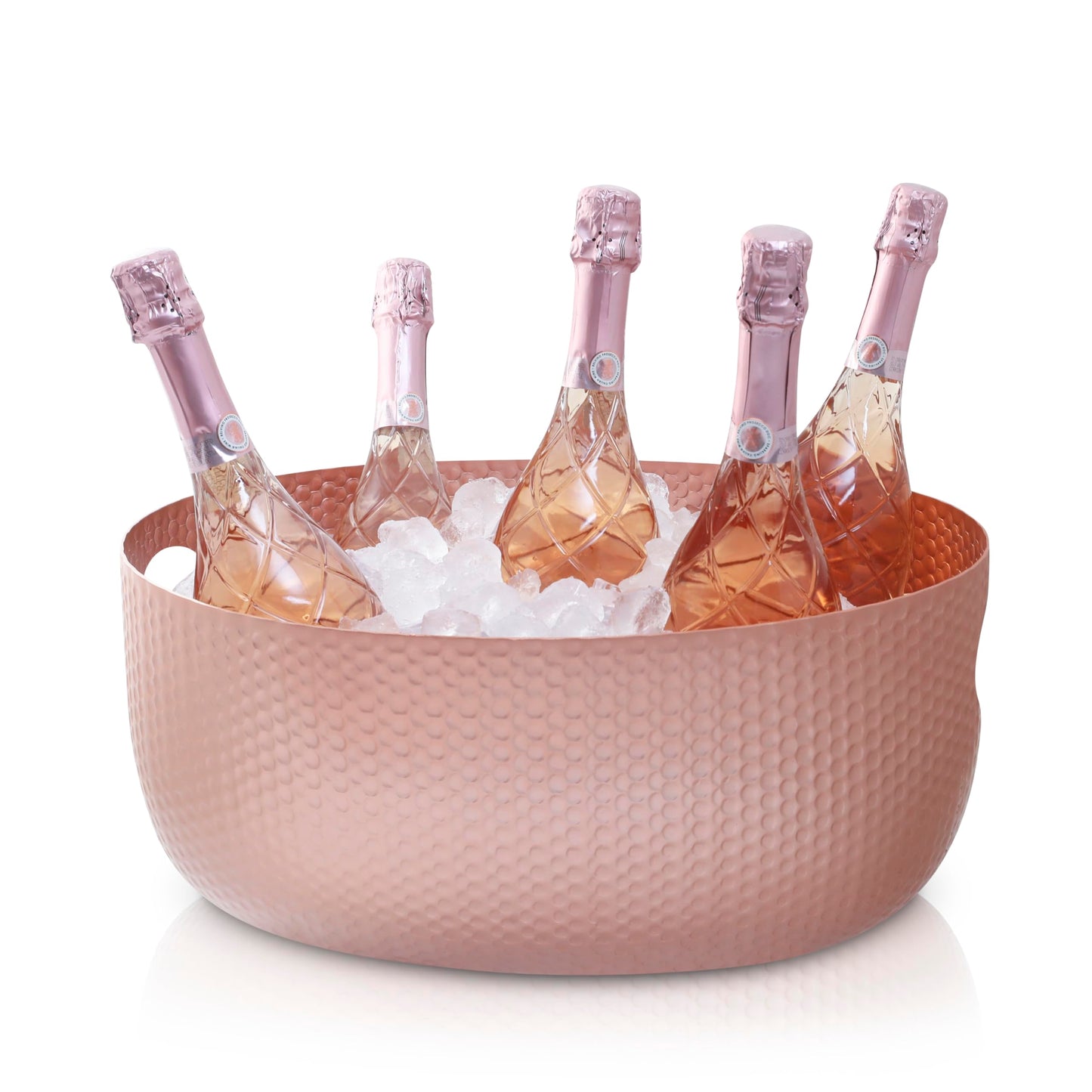 Gusto Nostro Large Beverage Tub for Parties - Metal Tub for Wine Bottles,Champagne,Beers - High Capacity Ice Bucket for Drinks - Extra Large Ice Buckets for Parties (22 qt) Outdoor Party Drink Bucket